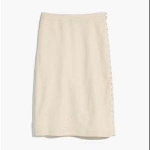 Madewell Button Slit Midi Skirt